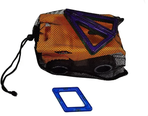 Vista 5 de Bolsas de almacenamiento de malla de nailon multiusos con cordón para pelotas de golf, juguetes, herramientas, viajes, actividades al aire libre