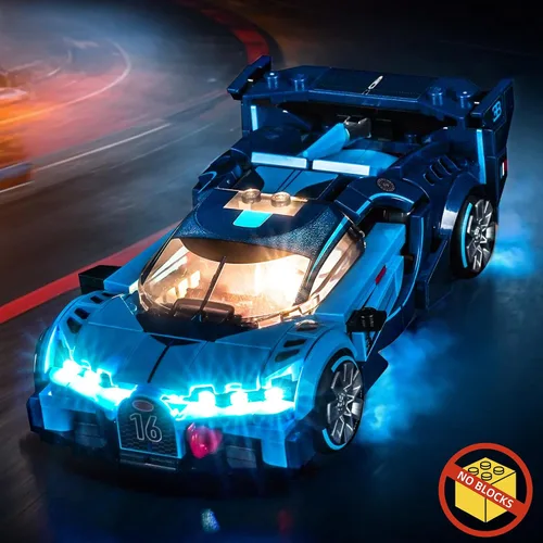 Vista 7 de BrickBling Luz compatible con Lego Bugatti Vision GT Hyper