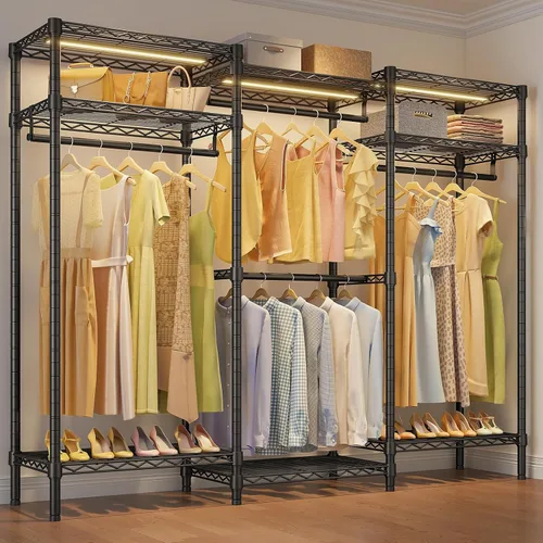 Vista 14 de VIPEK V5i Perchero de Ropa Armarios de Dormitorio Organizador de Closet Independiente, Closet Guardarropa Portátil Perchero de Ropa Resistente con 8
