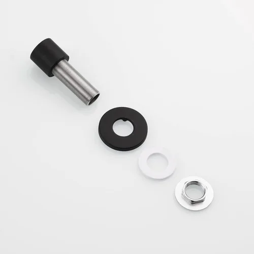 Vista 9 de CIENCIA Juego de rociadores laterales para fregadero de cocina, cabezal de pulverización extraíble de acero inoxidable con manguera y soporte, Negro