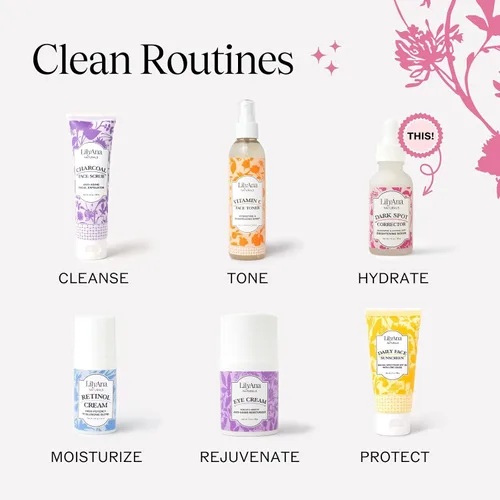 Vista 8 de LilyAna Naturals Corrector de manchas oscuras, removedor de manchas oscuras para la cara, suero facial iluminador para mujeres y hombres