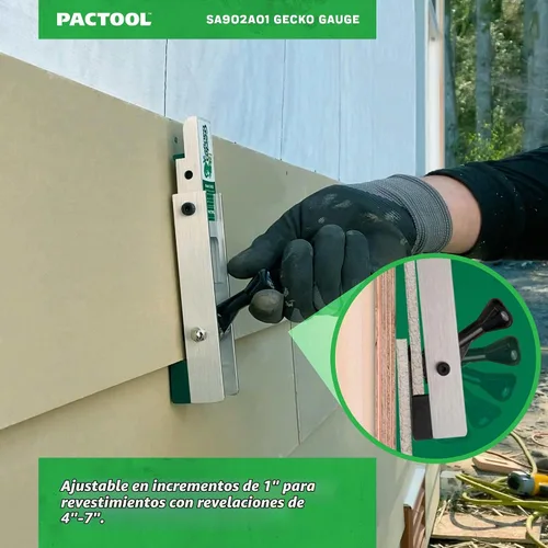 Vista 8 de PacTool SA902A01 Artisan Gecko Gauge Kit de Montaje para Revestimiento – Para uso con revestimiento de fibrocemento de 5/8 pulgadas, serie HZ5
