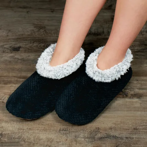 Vista 4 de Pantuflas suaves y mullidas para mujer en interiores, zapatos cálidos y peludos para casa, con forro esponjoso, botines de dormitorio, suela