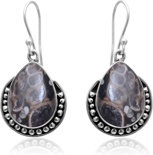Vista 27 de Veracity Jewelry - Aretes de plata de ley con piedras preciosas para mujeres y niñas, regalo para su cumpleaños, aniversario, esposa, mamá, novia