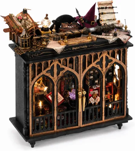 Vista 10 de Roroom Kit de casa en miniatura de bricolaje, kit de casa de muñecas de F068-cuento de hadas