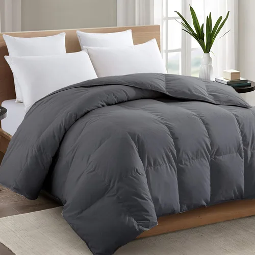 Vista 10 de TEXARTIST Edredón Premium de la serie 2100 tamaño King para todas las estaciones, transpirable, color beige, suave, fibra en espiral 4D, inserto