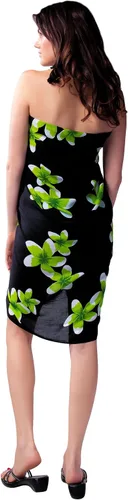 Vista 3 de Pareo para traje de baño Plumeria para mujer en tu elección