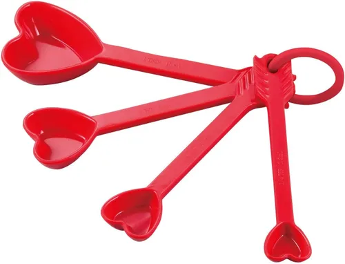 Vista 10 de UP Juego de 4 cucharas medidoras de melamina estilo latte, herramientas profesionales de anidación para hornear y cocinar para ingredientes líquidos