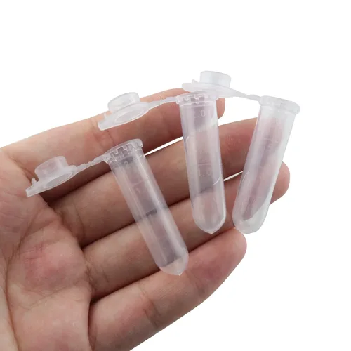 Vista 3 de TAODAN - Tubos de microcentrífuga de 0.1 fl oz, 100 unidades, 0.1 fl oz, frasco de tubo de micro centrífuga, recipiente de plástico transparente