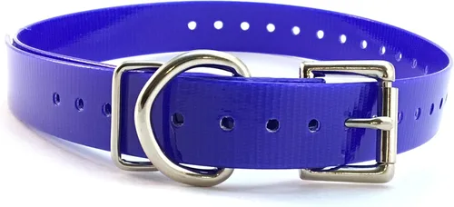Vista 4 de Sparky Pet Co Collares de repuesto de hebilla de rodillo de alta flexibilidad de 3/4" (negro)