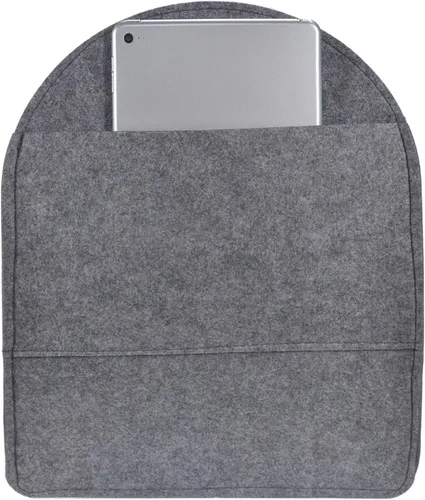 Vista 5 de Organizador de mochila de fieltro, organizador de bolso para hombres y mujeres, mochila de mano (gris, grande)