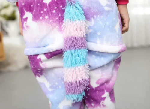 Vista 73 de Mameluco de unicornio para pijamas de animales, cosplay, disfraz unisex de Halloween
