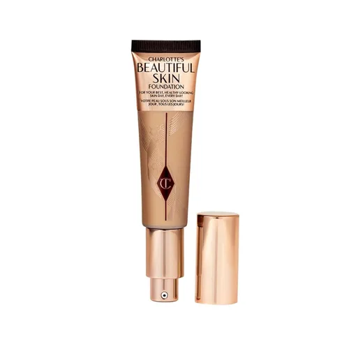 Vista 17 de Charlotte Tilbury Base de Maquillaje Beautiful Skin de Cobertura Media Hidratante - Maquillaje Líquido Edificable para Brillo Instantáneo