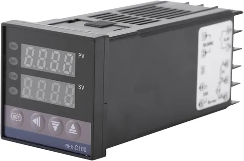 Vista 9 de Jeanoko Controlador de temperatura PID digital AC110V-240V, interruptor de control de temperatura de pantalla LED REX-C100, ampliamente aplicado a
