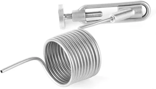 Vista 8 de 304 Stainless Steel Sampling Coil Defoamer,Beer Brewing Sampling Valve Coil Defrother Homebrew Fermenter Accessory Silver