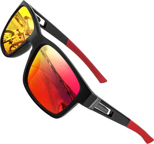 Vista 8 de FEISEDY Gafas de sol polarizadas para hombres y mujeres, para conducir, ciclismo, correr, golf, deportes, gafas ligeras, TR90, marco B2915