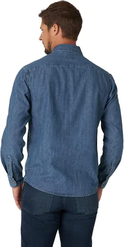 Vista 2 de Wrangler Camisa icónica de mezclilla de ajuste regular para hombre