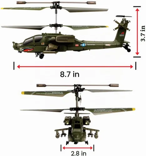 Vista 5 de Syma Helicóptero RC S109G de 3.5 canales con giroscopio vendido por TM USA
