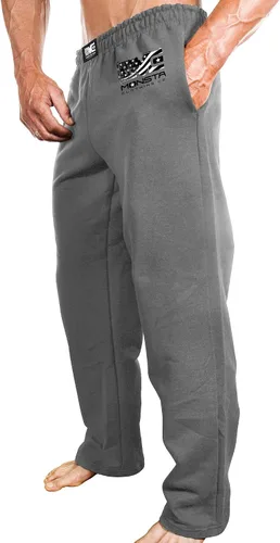 Vista 2 de Monsta Clothing Co. Men's Bodybuilding (MC-Monsta Flag) Gym Sweatpants