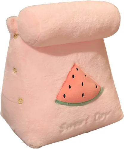 Vista 10 de Almohada triangular de cuña para lectura y televisión, patrón de frutas con almohada ajustable para el cuello, almohada de cuña, extraíble y Cactus