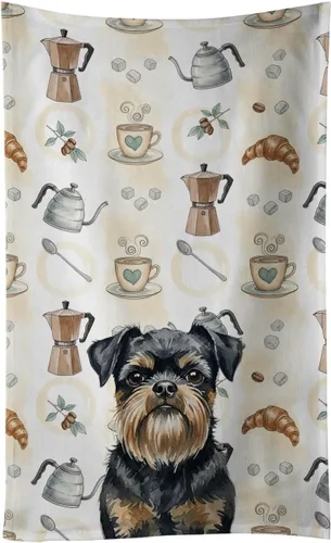 Vista 42 de Caroline's Treasures Afghan Hound - Toalla de cocina para barra de café, terciopelo frontal y lazo de algodón, lavable a máquina Sabueso afgano