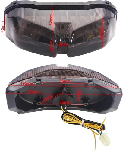 Vista 5 de Motorcycle Tail Light For FZ 8 2011-2013 Motorcycle Brake Tail Light Motorcycle Tail Light Brake Stop Lamp