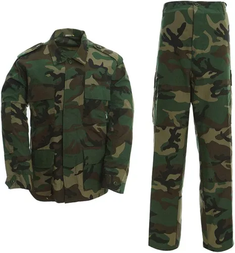 Vista 8 de Conjunto de pantalones de camisa de caza táctico BDU ropa de combate camuflaje uniforme de EE. UU