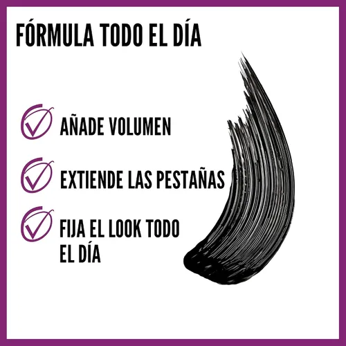 Vista 3 de Maybelline The Falsies Lash Lift - Máscara de pestañas lavable voluminizadora, alargamiento, levantamiento, rizado, multiplicación, maquillaje