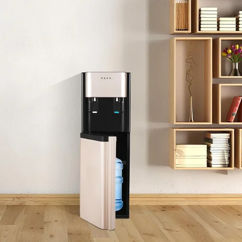 Vista 4 de Dispensador de agua de carga inferior, dispensador de enfriador de agua para botella de 5 galones, dispensador de agua caliente y fría