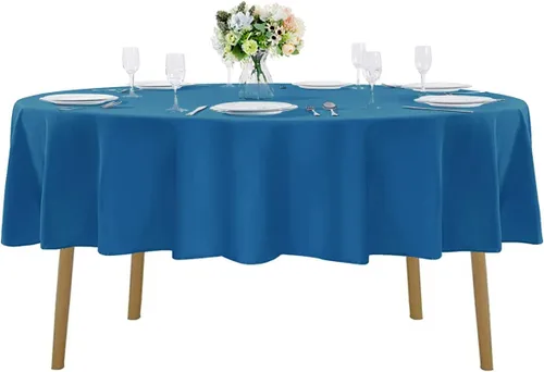 Vista 84 de Mantel rectangular de tela de poliéster lavable de 60 x 120 pulgadas, para decoración de bodas, fiestas, comedores, banquetes