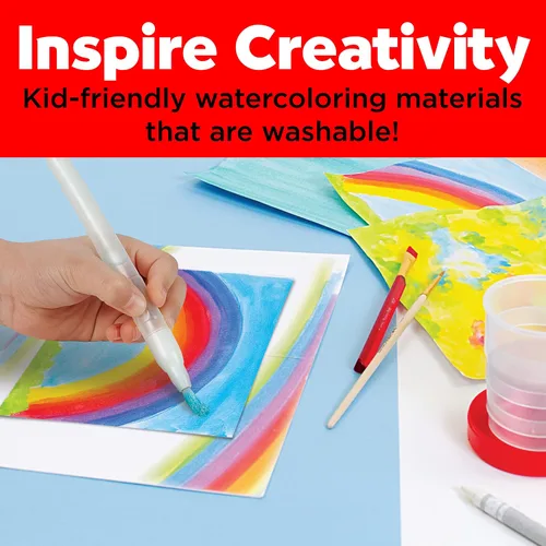 Vista 5 de Faber-Castell Young Artist Learn to Watercolor - Juego de pintura de acuarela para niños a partir de 5 años, apto para niños y lavable