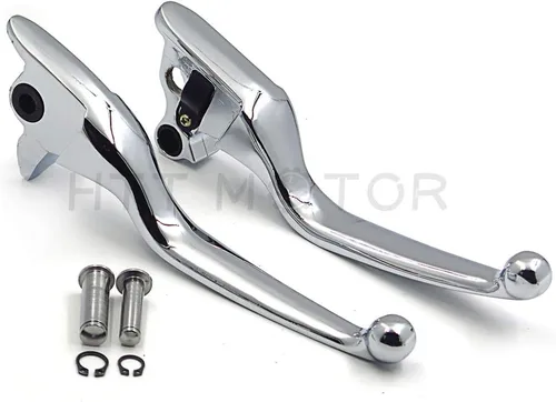 Vista 3 de MT241-026-CD Piezas de freno de mano de embrague cromado Compatible con modelos Harley 2008-2013 Touring y Trike 2014 y posteriores FLHR y FLHRC