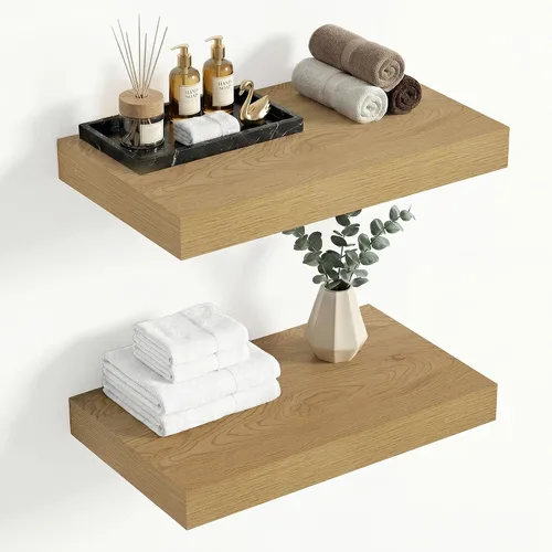 Vista 36 de Heimlove Estantes Flotantes de 12 Pulgadas de Profundidad, Estante de Pared de 12 x 12 Pulgadas de Largo, Estante de Exhibición y Almacenamiento
