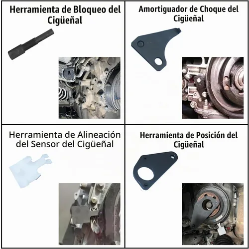 Vista 5 de DPTOOL Kit de herramientas de sincronización del motor para Ford Volvo 1.5T 1.6T 2.0T 2.3T Ecoboost Herramienta de bloqueo de alineación de leva