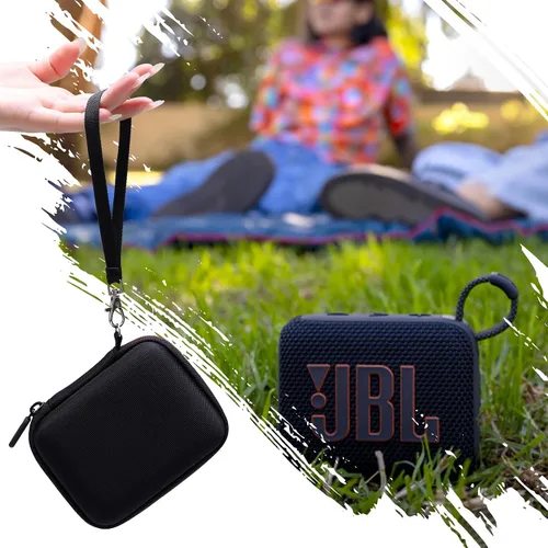 Vista 6 de XANAD - Carcasa rígida compatible con altavoces JBL Go 4 / GO 5 / Go 3 Ultra, color negro