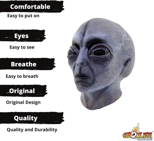 Vista 3 de Adult Area 51 Alien Mask