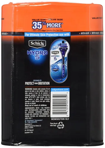 Vista 2 de Edge Gel de afeitado para piel sensible con aloe, 9.5 onzas, paquete de 3