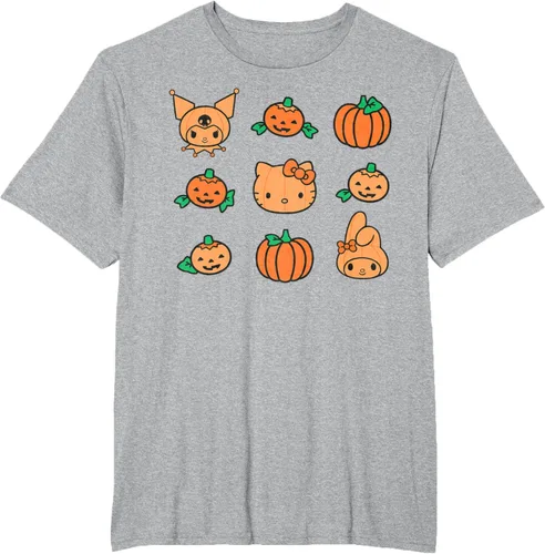 Vista 29 de Camiseta de Halloween Hello Kitty My Melody Kuromi Pumpkins
