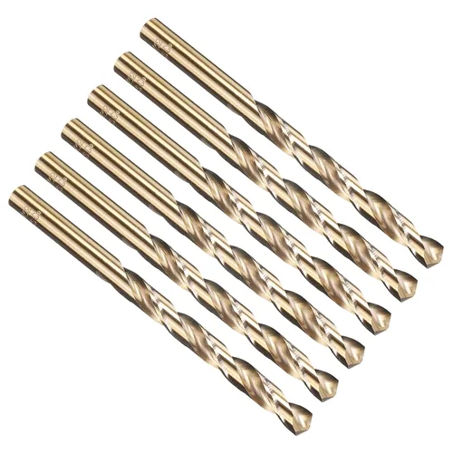 Vista 141 de PATIKIL Broca Jobber de 0.039 in, vástago recto M35 cobalto 5% acero de alta velocidad 135° acabado dorado para metal duro de acero inoxidable - 2