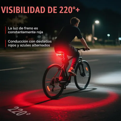 Vista 2 de Luz trasera de bicicleta eléctrica, luz trasera de bicicleta eléctrica de alto brillo, reflector trasero de bicicleta de 48 V con conector SM, luz