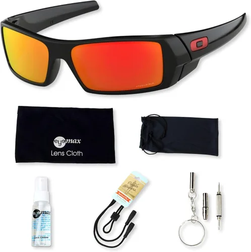 Vista 2 de Oakley Gascan OO9014 - Paquete de lentes de sol con funda original y accesorios (5 artículos)