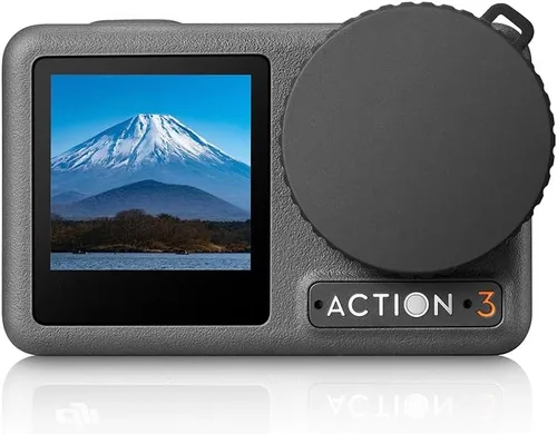 Vista 2 de Tapa protectora de silicona para DJI Action 4/Action 3, protector de lente de cámara, a prueba de polvo, arañazos, resistente a caídas, accesorios