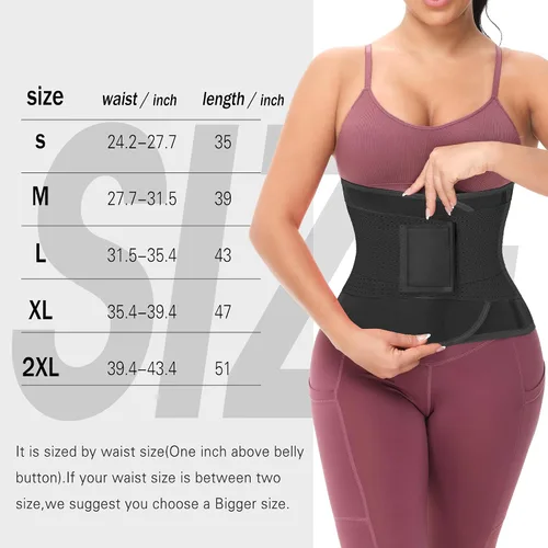 Vista 2 de VENUZOR Cinturón de entrenamiento de cintura para mujer – Faja reductora de cintura – Cinturón adelgazante – Cinturón deportivo (grado UP)