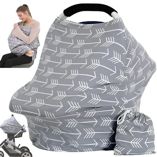 Vista 19 de Fundas de toldo para asiento de automóvil para lactancia - Fundas de asiento de automóvil para bebés, funda de lactancia multiusos, regalos