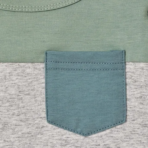 Vista 48 de Ropa de otoño e invierno para bebé, trajes de niño pequeño, sudadera de manga larga, sudadera de retazos y pantalones, 2 piezas, 12 meses a 5 años