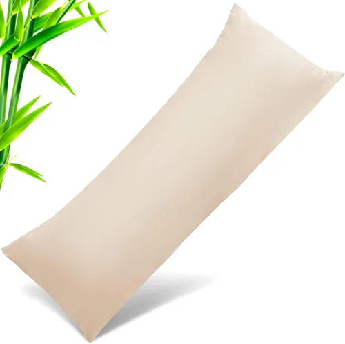 Vista 47 de Fundas de almohada tamaño estándar paquete de 2, fundas de almohada de rayón de bambú refrescantes con cierre de sobre, fundas de almohada frescas