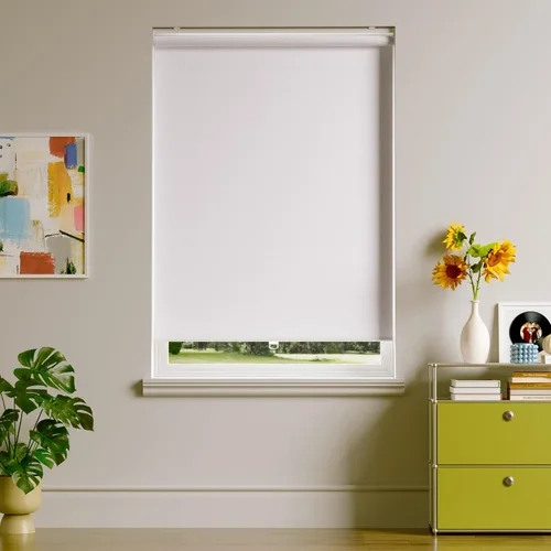 Vista 10 de Persianas enrollables opacas sin cordón para oscurecer la habitación, con sistema de resorte, protección UV, persianas de puerta, para hogar y Negro