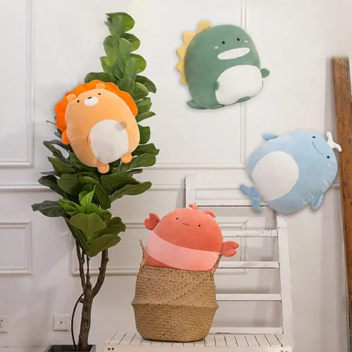 Vista 5 de Almohada de Dinosaurio de Peluche para Abrazar, Juguetes de Dinosaurio de Peluche para Regalos de Cumpleaños, San Valentín, Navidad, 16 pulgadas