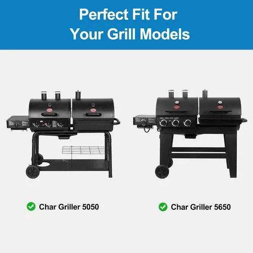 Vista 2 de Rejilla de calentamiento para parrilla Uniflasy para Char Griller 5050, 5650, 3001, 2223, 5072, 2823, 3030, rejilla de calentamiento para parrilla