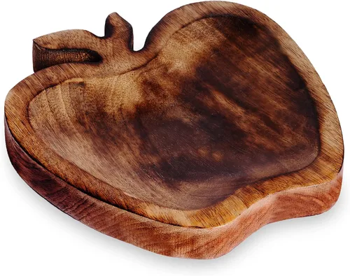 Vista 7 de Tazón para servir para el hogar, cocina, frutas, ensaladas, papas fritas, salsa/multipropósito/hecho a mano/madera natural de mango / madera natural